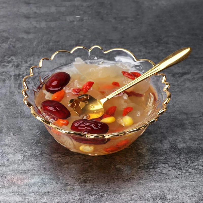 Стеклянная Чаша десертная чаша Европейская Дворцовая для сахарной воды миска
