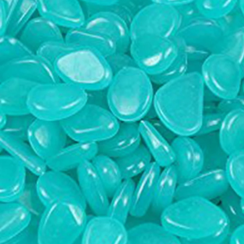 400 шт светится в темноте галечные камни для внутренних и наружных дорожек садовая