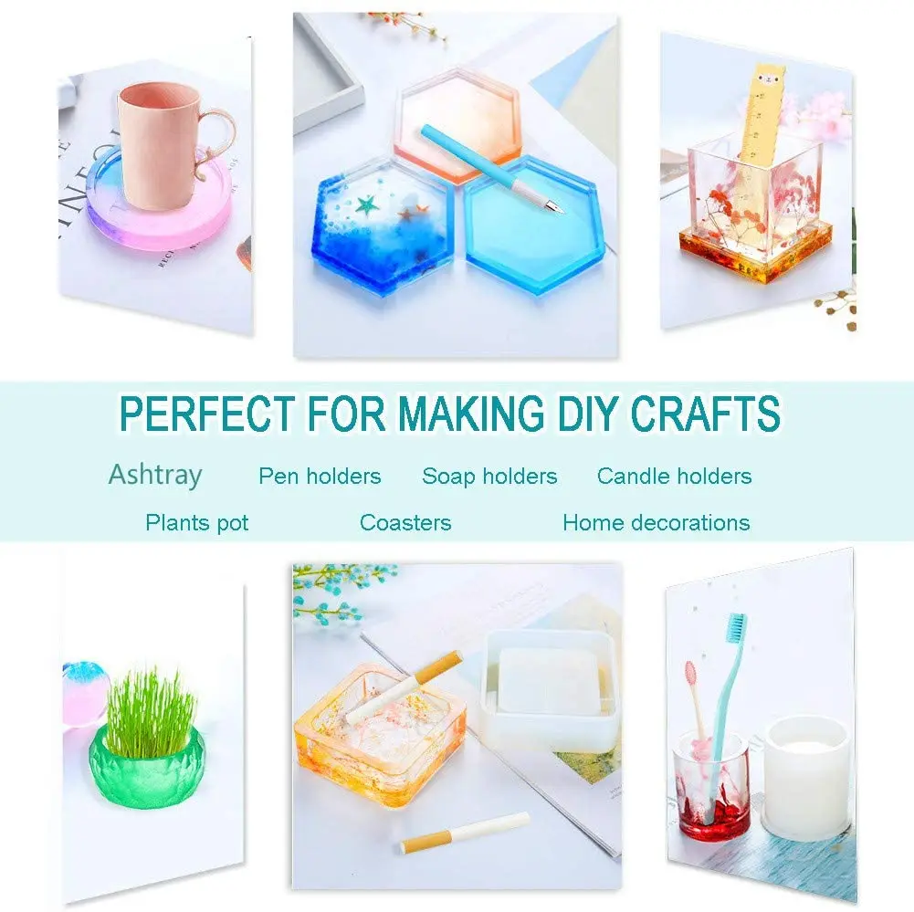 37 шт. силиконовые эпоксидные формы для литья художественная форма DIY чашки ручки