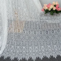 european style french eyelash lace fabric wedding dress veil bride dress fabric v2288