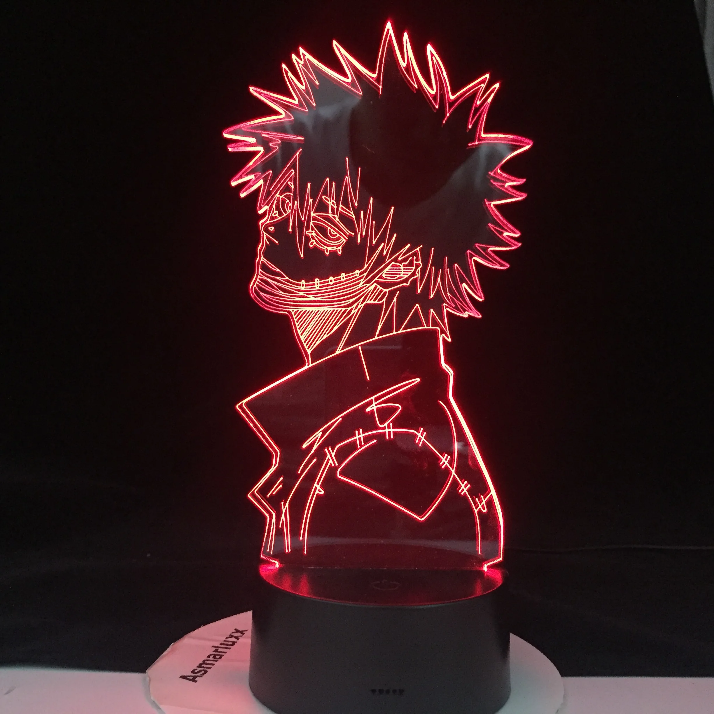 

Acrylic 3d Lamp Anime My Hero Academia Dabi Led Light for Bedroom Decor Cool Manga Gift for Him Rgb Colorful Night Light Dabi