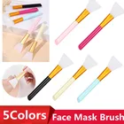 Профессиональная женская косметическая маска для ухода за лицом сделай сам с пластиковой ручкой, мягкая силиконовая щетка, маска для лица, 5 цветов