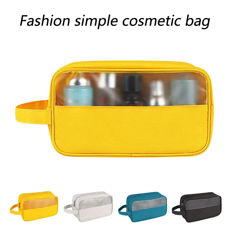 

Portable Unisex Waterproof Portable Cosmetic Bag Korean Version Of Simple Travel Toilet Bag Storage Bag Carry-On Makeup Bag