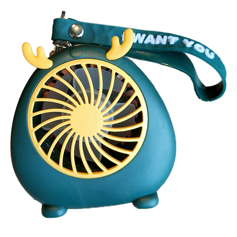 

Creative New Fawn Handheld Small Fan USB Charging Student Cartoon Portable Key Chain Mini Fan Gift