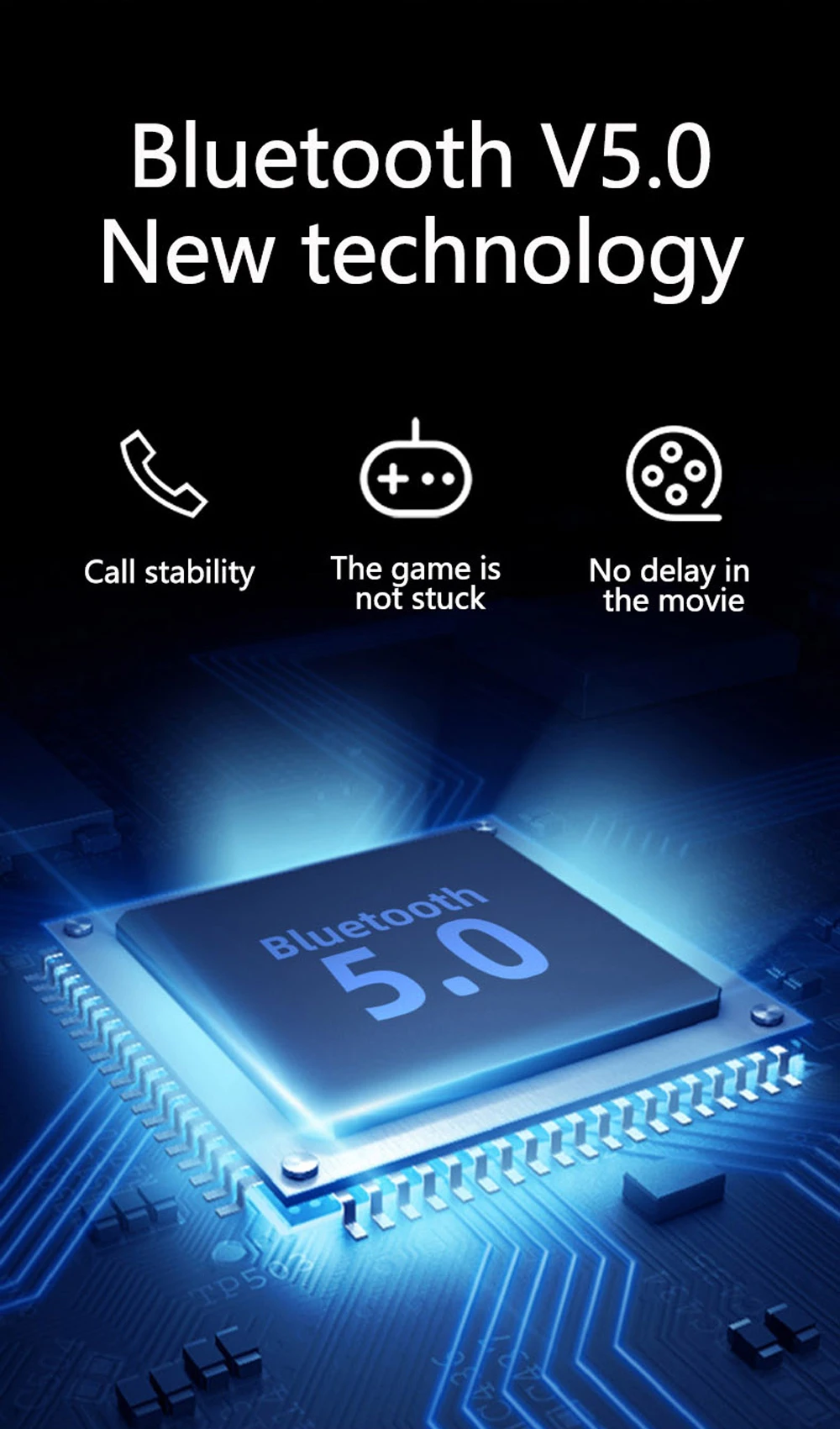 TWS V5.0 T5S Bluetooth наушники 3D стерео беспроводные наушники с микрофоном 2200 мАч Внешний аккумулятор гарнитура с микрофоном Спорт