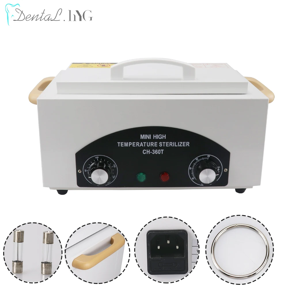 Nail Sterilizer Dry Heat SterilizatioN High Temperature Disinfection Box For Manicure Salon Equipment Nail Metal Tool