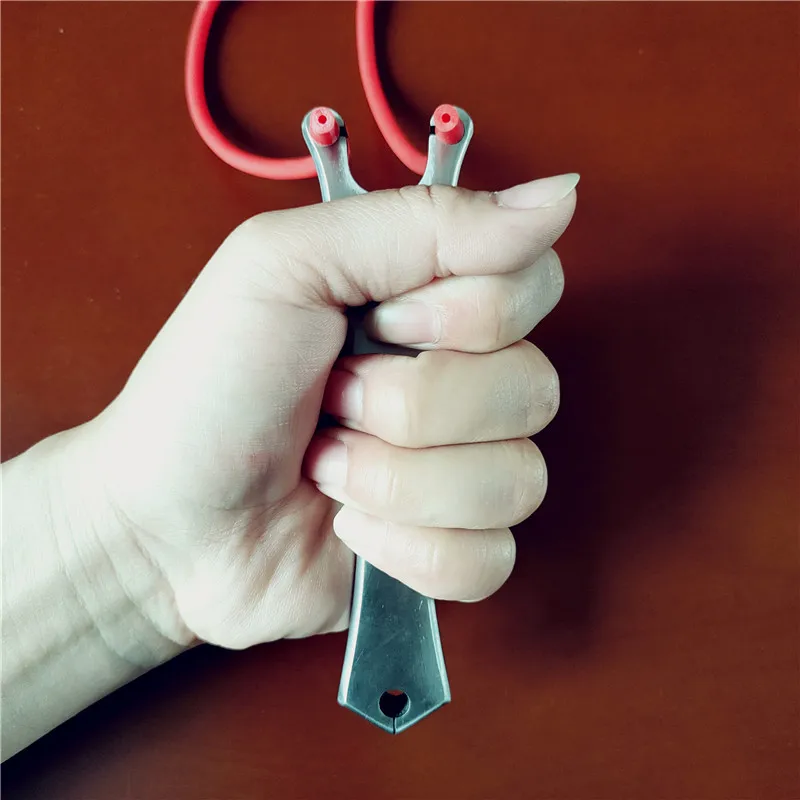 Рогатка для рыбалки мощная катапульта из нержавеющей стали с резиновой лентой