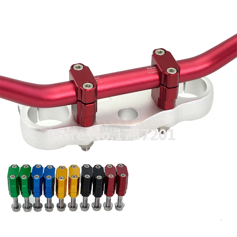 28 мм 1 1/8 ЧПУ алюминиевые красные толстые зажимы для руля крепление CRF250R 450 CR 125 250