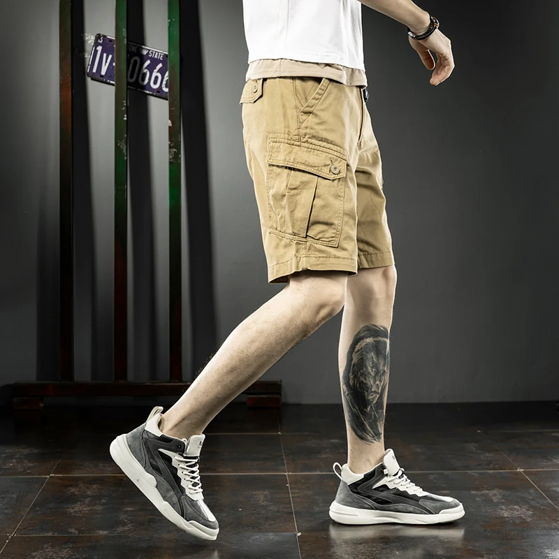 

Cargo Shorts Men Summer Hot Sale Cotton Casual Men Short Pants Brand Clothing Comfortable Men Cargo Shorts