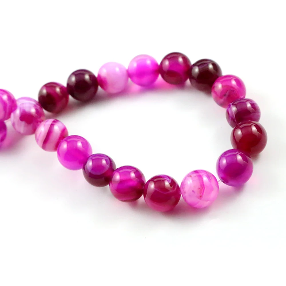 8 мм 45 шт/бусины из натурального камня с розовыми линиями особенные каменные