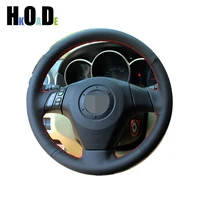 black car steering wheel cover for old mazda 3 2003 2004 2005 2006 2007 2008 2009 mazda 6 2002 2003 2004 2005 2006 mazda 5