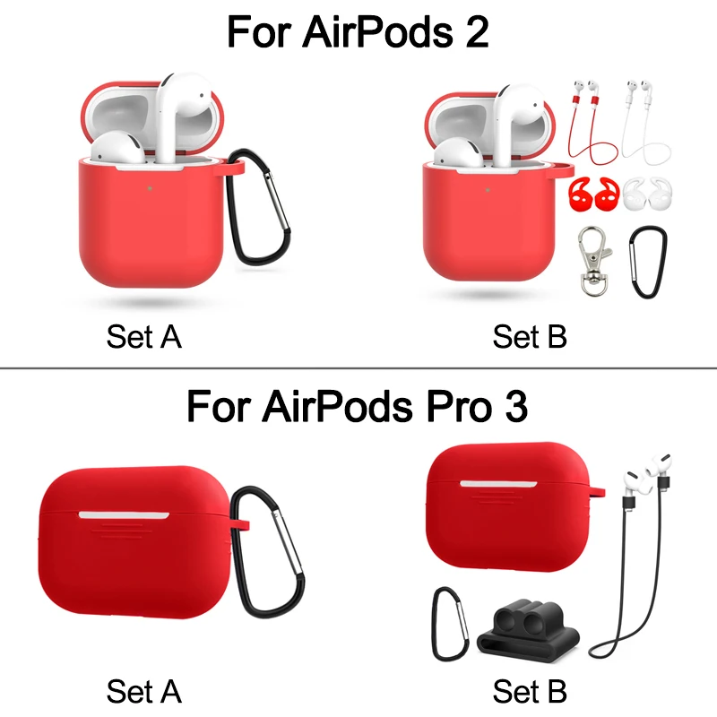 7 шт./компл. идеальный чехол для airpods 2 для airpods pro 3 Earpods чехол для IPad air стручки pro funda для airpod Чехол чехол Аксессуары