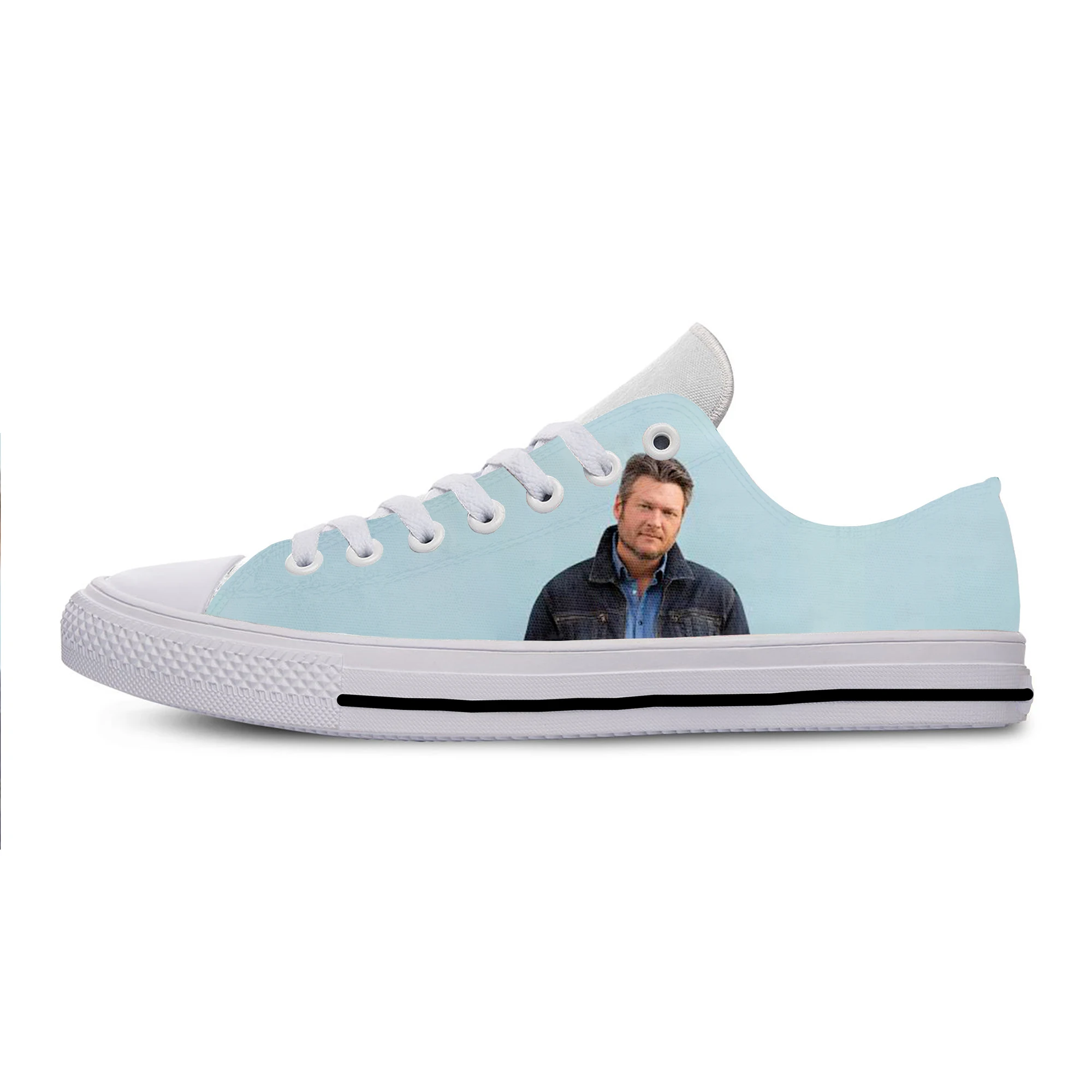 

2019 Hot Cool Fashion Pop Funny New Summer High Quality Sneakers Handiness Casual Shoes 3D Printed For Men Women Blake Shelton