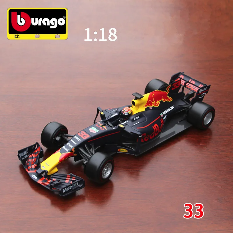 Бураго 1:18 красный BULL-RB13 сплав F1 модель автомобиля литье под давлением модель автомобиля моделирование автомобиля украшение коллекция Подарочная игрушка