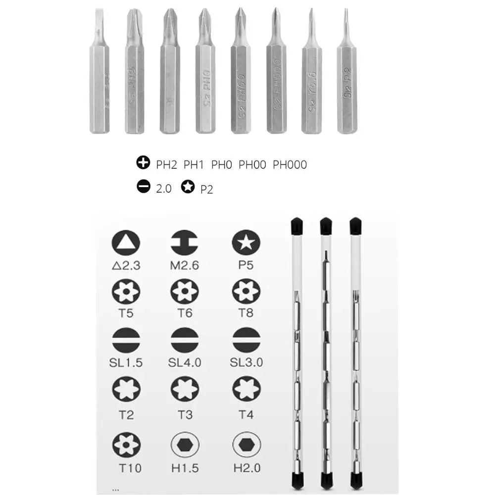 Набор треугольных миниатюрных электрических отверток аккумуляторные