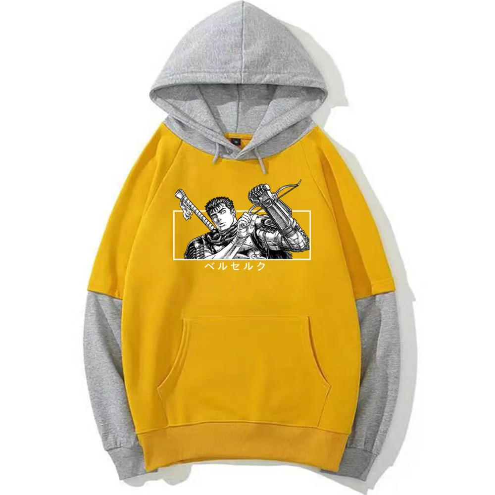 Толстовка мужская с капюшоном японское аниме манга берзер кишки Свитшот - купить