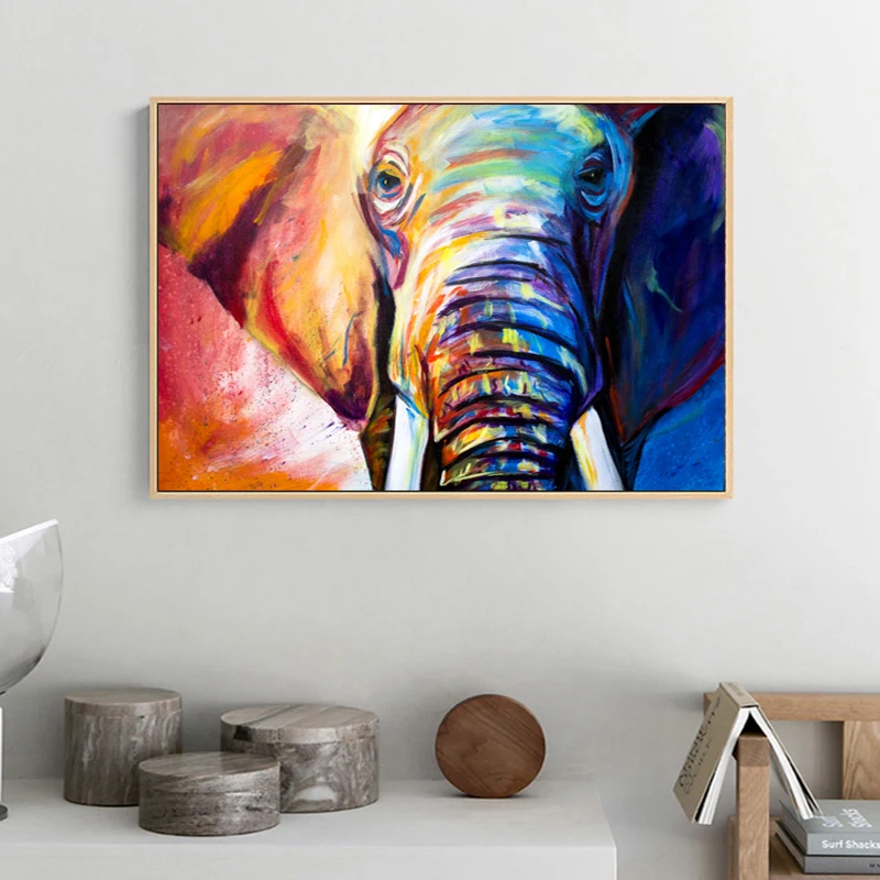 RELIABLI Арт холст Плакаты и печать на холсте слон животное фотографии Wall ART Для