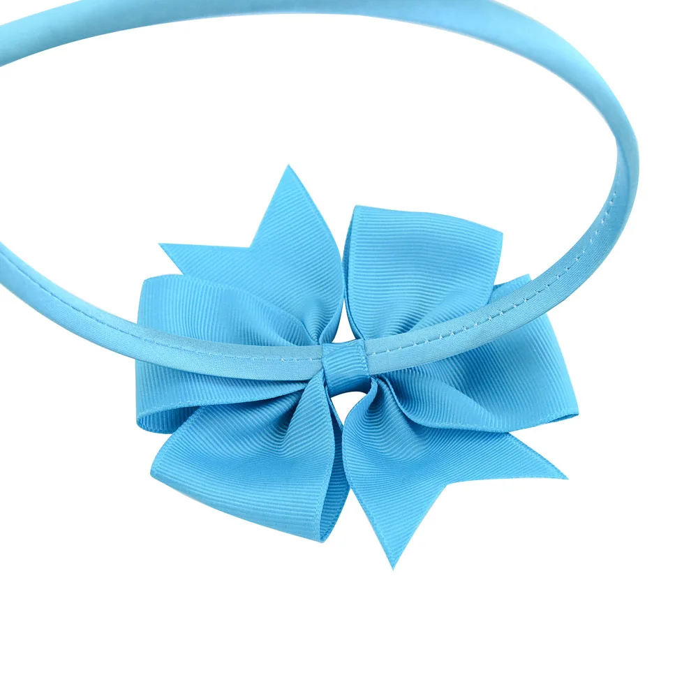 4 дюйма повязка для волос с бантом девочек детские яркие цвета лента корсажной