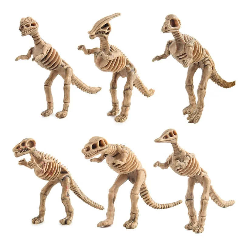 12 шт. пластиковые модели динозавров имитация Реалистичного скелета динозавры