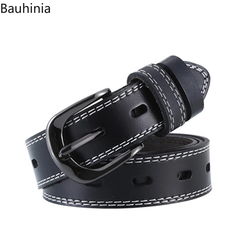 2021High Quality Brand Casual Pin Belt Korean Style All-match Female Style Leather Trousers Alloy Belt