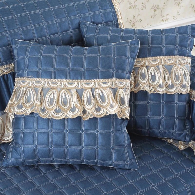 Жаккардовый чехол для дивана с юбкой европейская секционная эластичная накидка