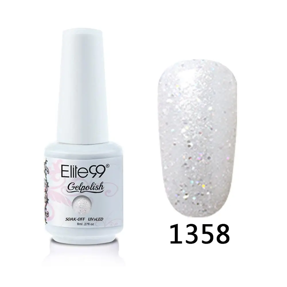 1358 Elite99 8 мл Гель-лак для ногтей Vernis Полупостоянный лак для ногтей УФ-гель лак для ногтей эмаль для маникюра Лак для ногтей - Цвет: 1358