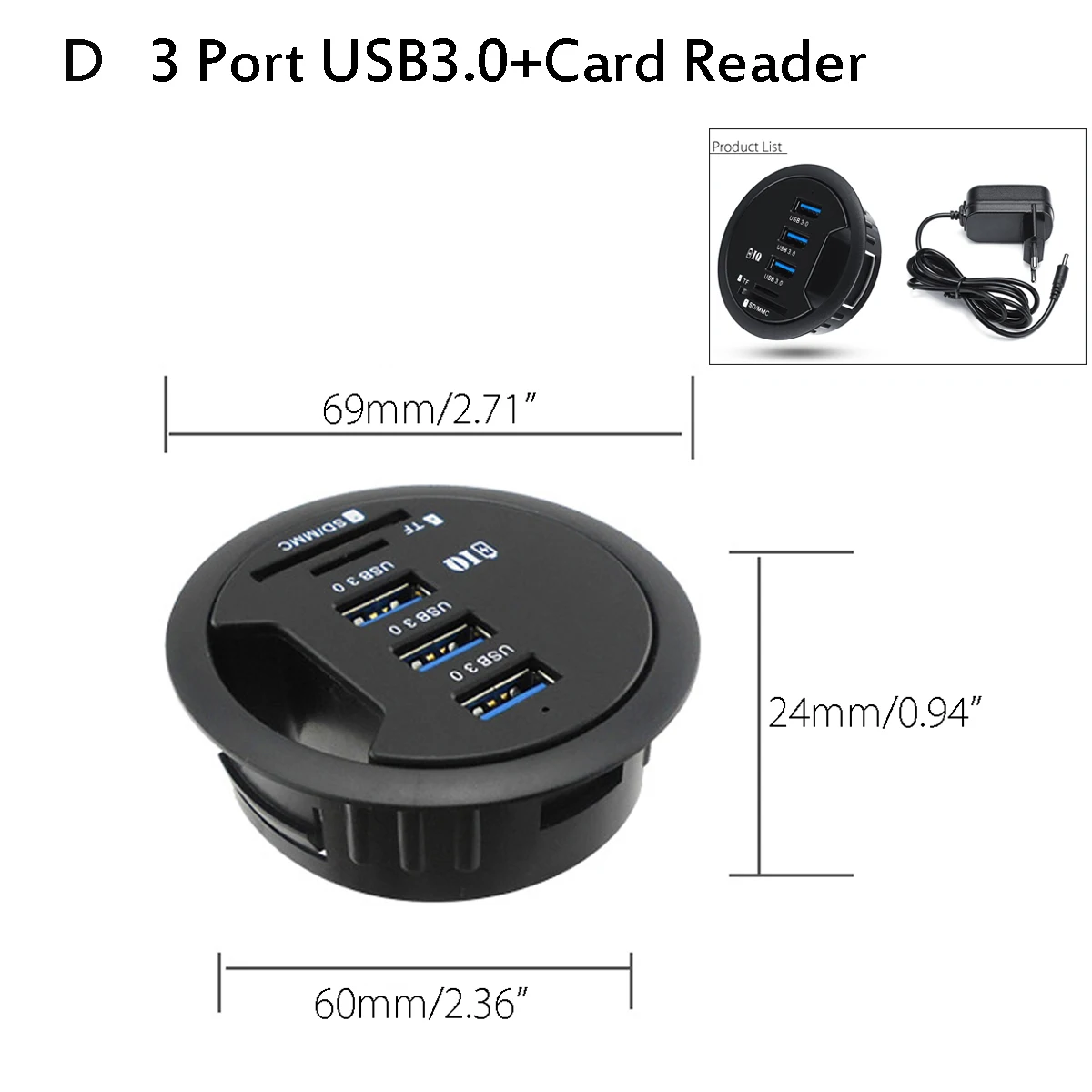 Зарядное устройство 5 типов USB 3 0/2 0 внешний адаптер для Macbook|USB-хабы| |