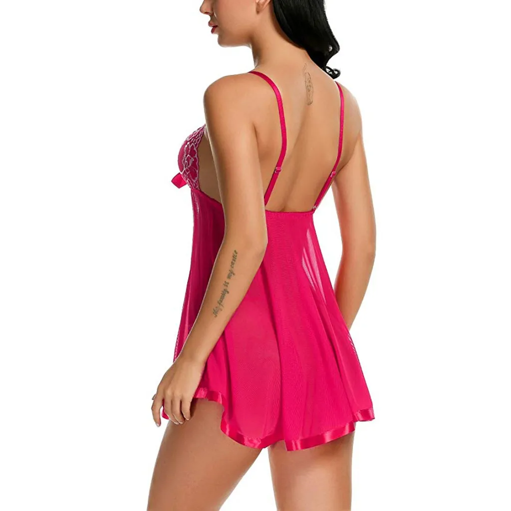

New Nightgowns Embroidery Sleepshirts V-Neck Lace Homewear Set For Women Sleepwear Summer Sexy Lingerie Nightdress Sleepwear
