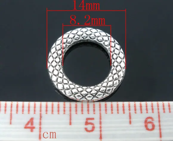 14mm 50pcs FUNIQUE припаянные закрытые прыгающие кольца разделенные кольца фурнитура для изготовления ювелирных изделий DIY металлический соединитель Серебряный тон 14 мм диаметр. 50 шт - Цвет: 14mm 50pcs