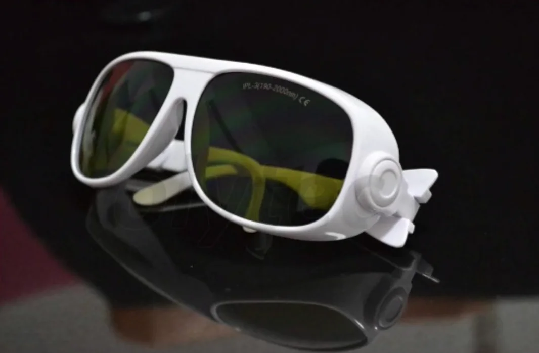 oculos de seguranca ipl para lasers ce certified moldura branca saco duro e pano 190 2000nm