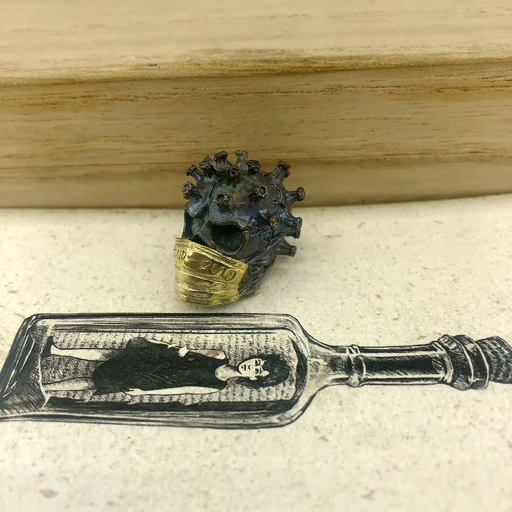 EDC инструменты латунный нож бусины латунь череп бусы на шнурок Паракорд брелок