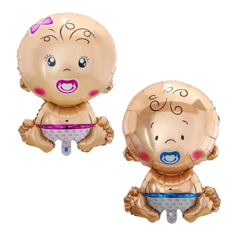 50 шт. Ангел Соска пустышка для маленьких мальчиков и девочек Фольга шарики Baby Shower