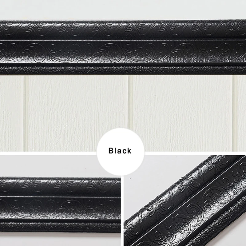 Самоклеящаяся Гибкая пенопластовая отделка 3D клейкая декоративная настенная