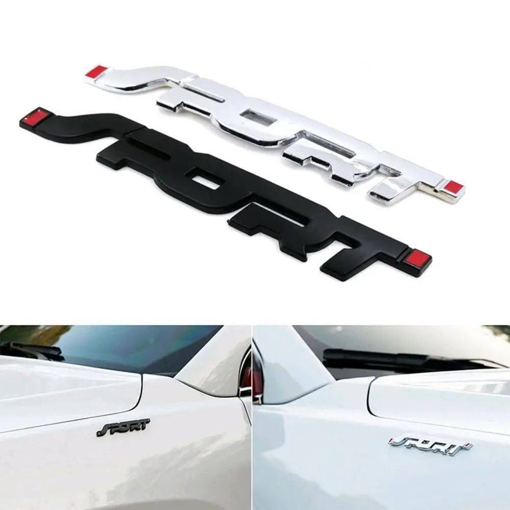 

1x Car Metal 3D SPORT Logo Emblem Badge Sticker Trunk Fender Decal Accessories