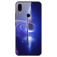 glass case for meizu note 9 phone case phone shell phone cover back bumper star sky pattern