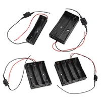 500pcslot 1x 2x 3x 4x 3 7v 18650 battery holder connector storage box case with onoff switch 1 2 3 4 slots batteries shell