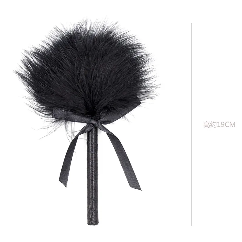 БДСМ секс бандаж секс-игрушки для пар Фетиш с перьями хлыст-флоггер порка раба см