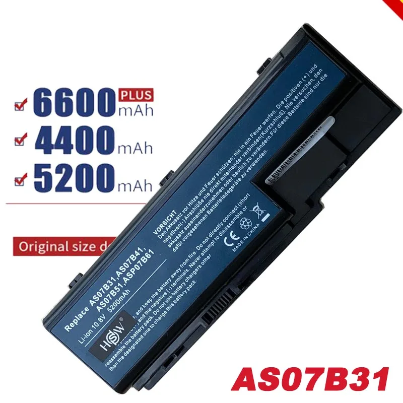 Новый аккумулятор для ноутбука Acer Aspire 5520 5220 5920 6920 6930 7520 7720 AS07B31 AS07B32 AS07B41 AS07B42 AS07B51