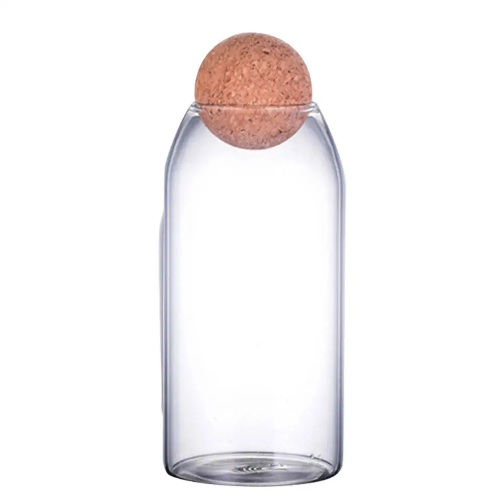 550/750/1200ml прозрачный кухонная бутылка для хранения фасоли сахара Чай Кофе