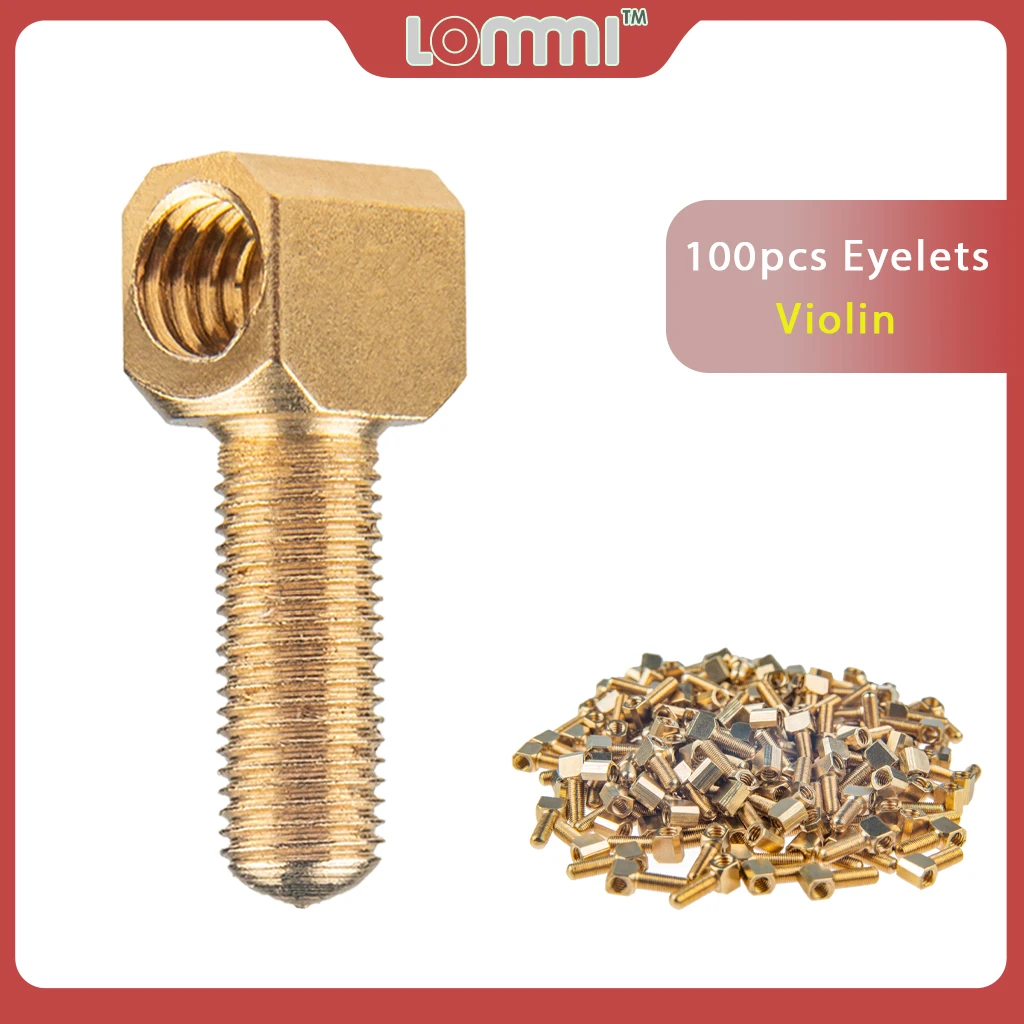 Peças-parafuso de Bronze para Violino Anel tipo Sapo com Bordas Lommi Arco Violoncelo Baixo Duplo Vertical 100 –