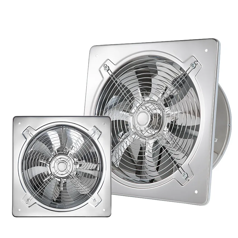 

6''8'' Booster Blower Fan Extractor Exhaust fan Ventilation Pipe Fan for Bathroom Toilet Kitchen Wall Window Stainless Steel Fan