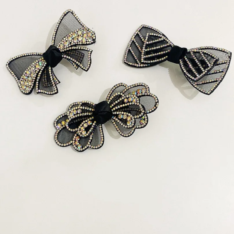 Заколка для волос с бантом AWAYTR милые Стразы в виде буквы заколки аксессуары