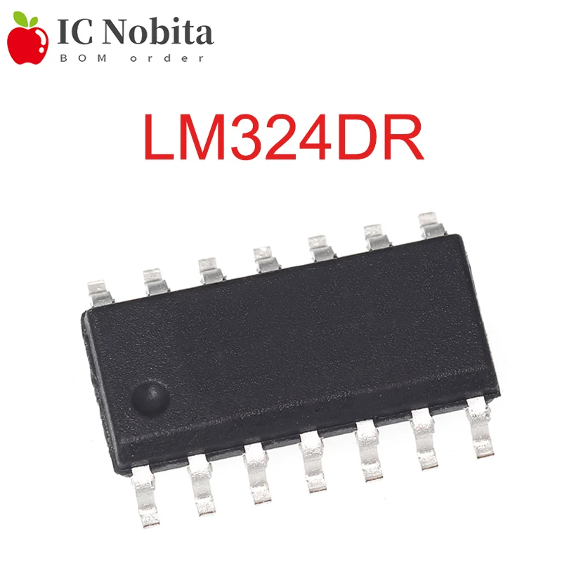 10 шт., чипы LM324DR, SOP14 LM324 SOP LM324DR2G LM324DT SOP-14 SMD