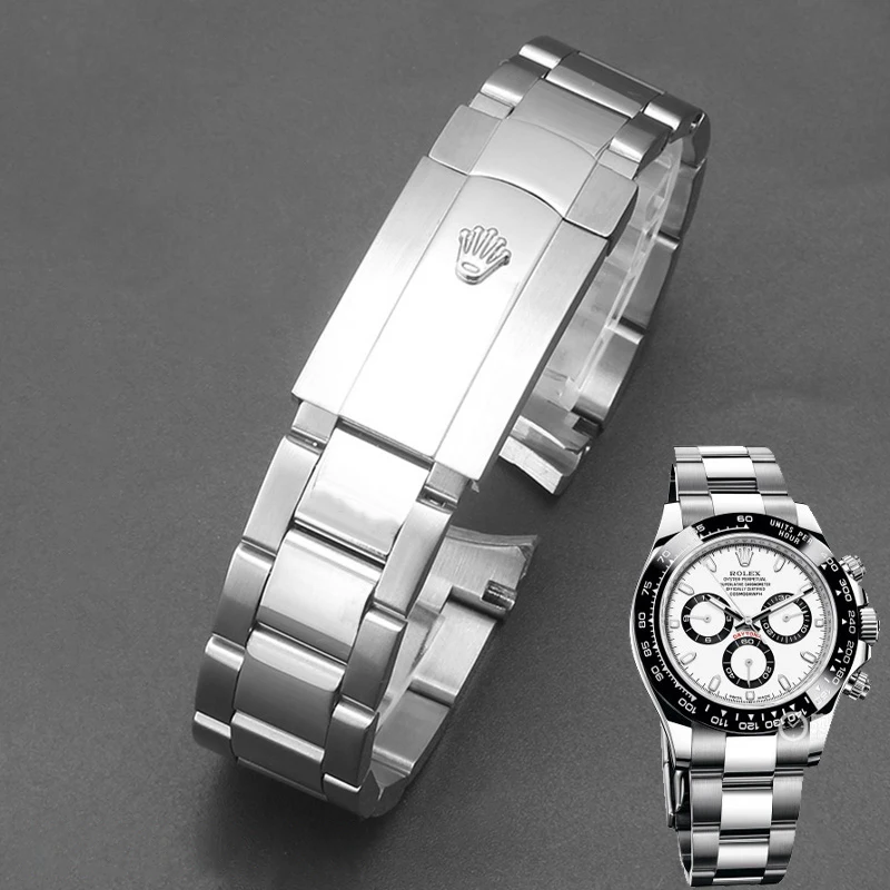 

Watch Strap for Rolex GMT Daytona Water Ghost Submariner Accessories Band Chain 20mm 21mm Solid Stainless Steel Watch Bracelet