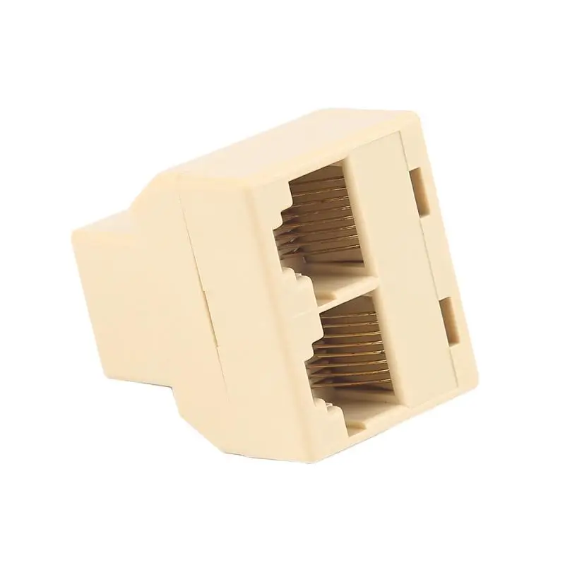RJ45 Сплиттер Адаптер от 1 до 2 LAN Ethernet сетевые порты Кабельный разъем сетевой
