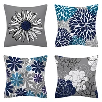 soft flower throw pillow cover cushion covers pillowcase for sofa living room bed cushions home decoration pillow case 4545cm