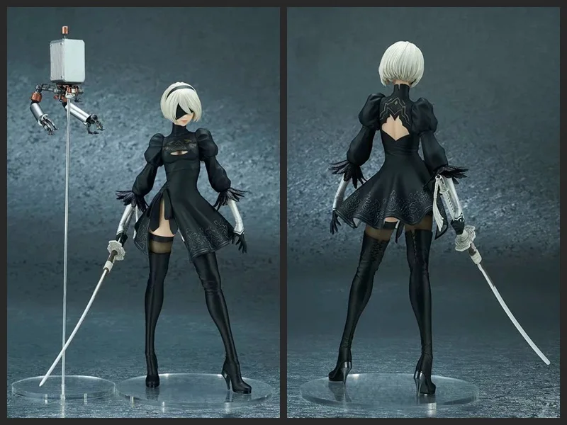 

28cm Anime NieR:Automata 2B YoRHa No.2 Type B Action figure Deluxe Version new style PVC fighting model figure toys doll Gift