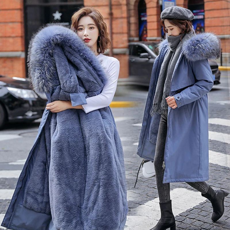 

Down Jacket Cotton-Padded Jacket Long Thickening Winter 2021 New Korean Women's Jacket Cotton Parka Female Long Coat