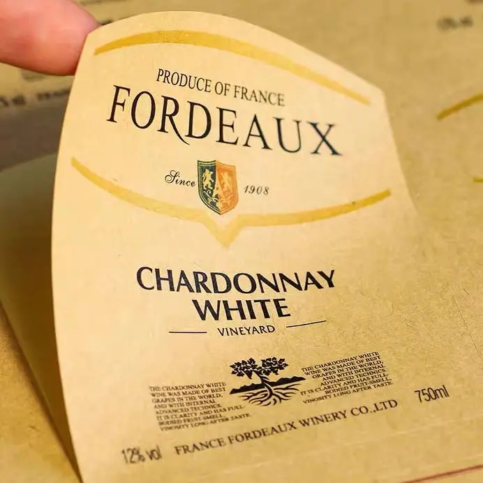 Наклейки из крафт-бумаги 100 шт. индивидуальные с логотипом на заказ | Дом и сад