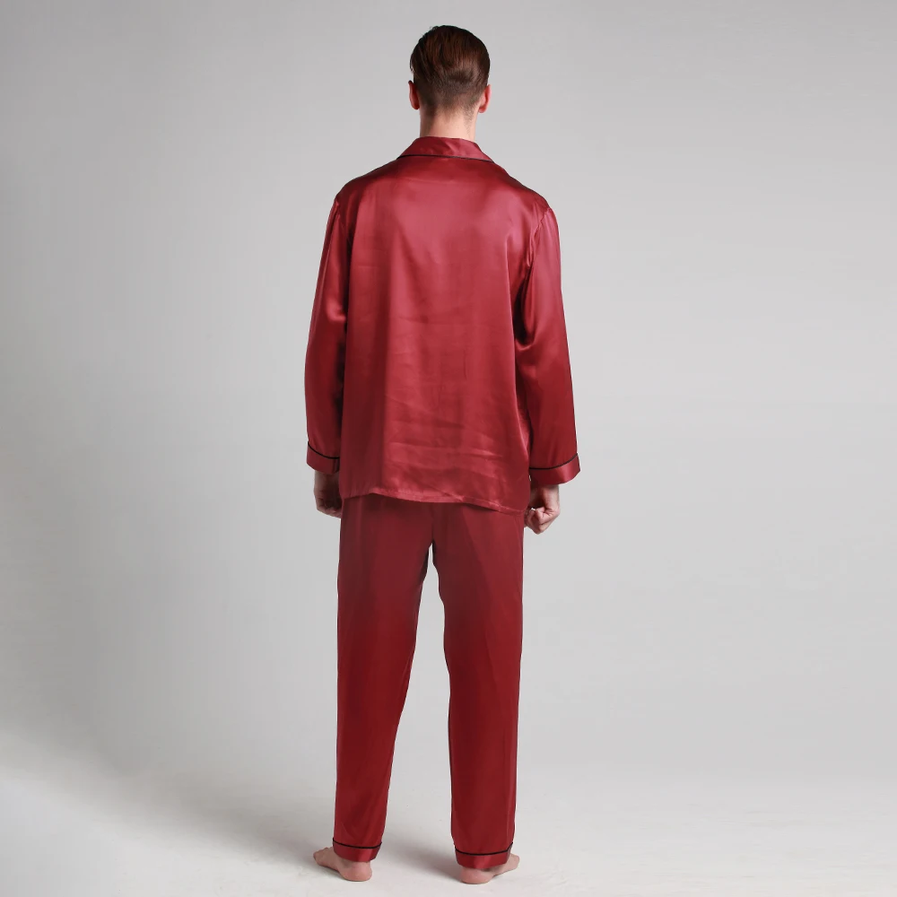 Пижамный комплект LILYSILK мужской из 100 шелка 22 Момми роскошная натуральная одежда с
